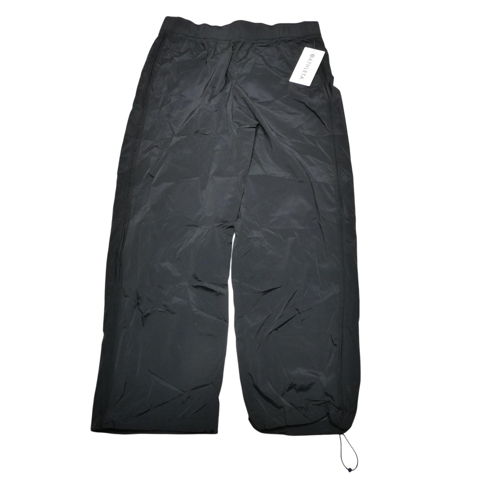 Athleta Pants Womens Large Black Rise Pant Water Repellent Hiking Nylon Athletic